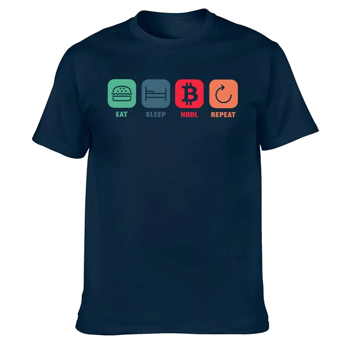 Eat Sleep Hodl Repeat Bitcoin Cryptocurrency Trading Crypto T-Shirt