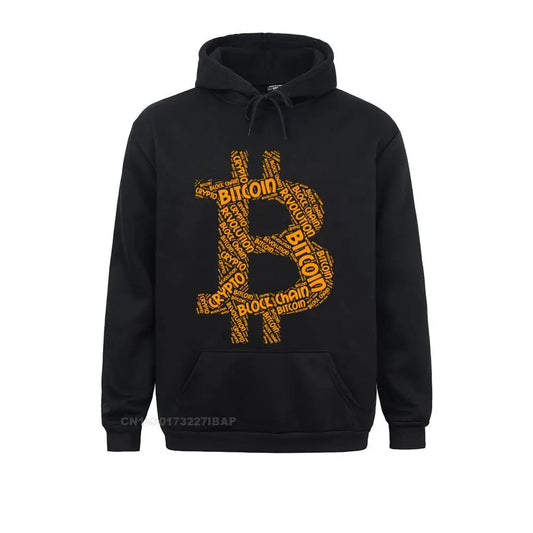 Bitcoin Revolution Block Chain Crypto Word Harajuku Hoodies Cryptocurrency Crew Neck Hoodie Jacket Cotton Men