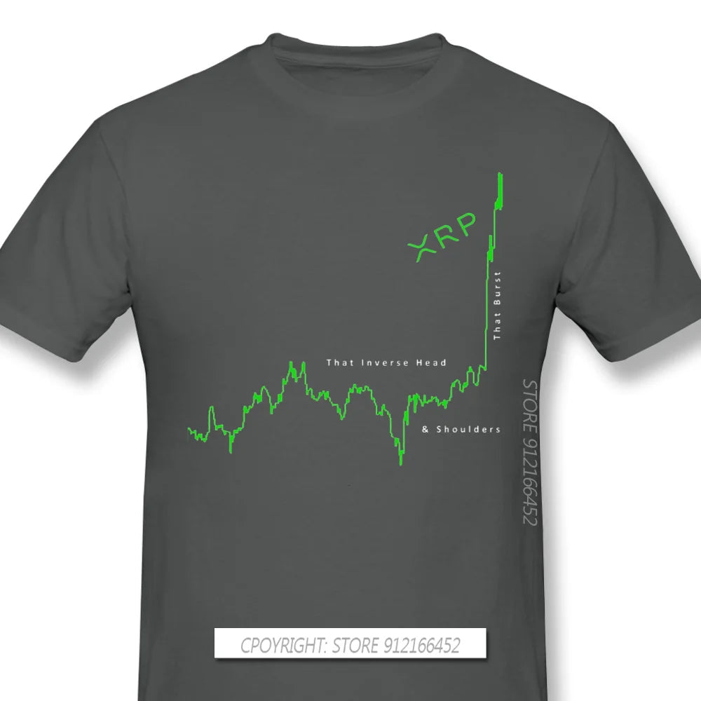 Men XRP Ripple Black T-Shirt Inverse H&S Edition