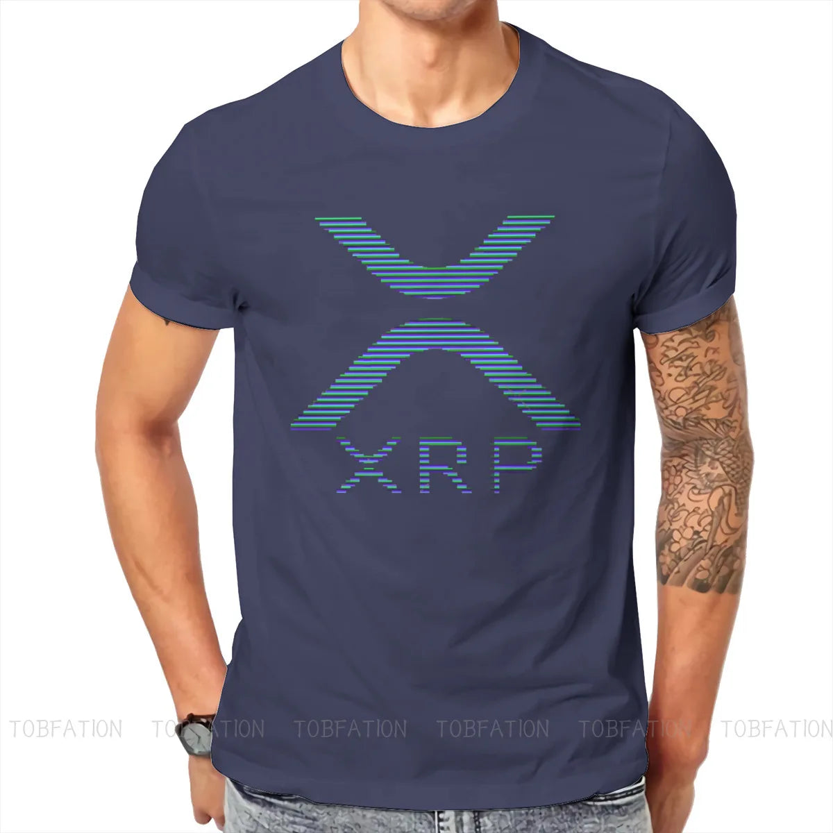 XRP Ripple Crypto Cryptocurrency Crypto Miner T Shirt Vintage Alternative Big Size Crewneck Tshirt Big Sales Harajuku Men Tops