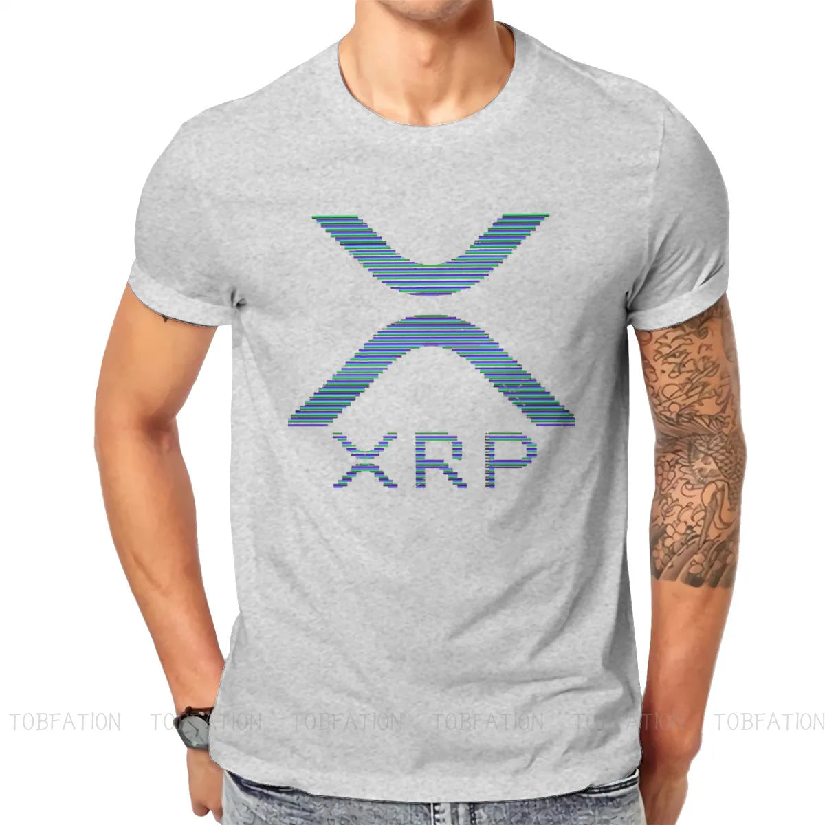 XRP Ripple Crypto Cryptocurrency Crypto Miner T Shirt Vintage Alternative Big Size Crewneck Tshirt Big Sales Harajuku Men Tops