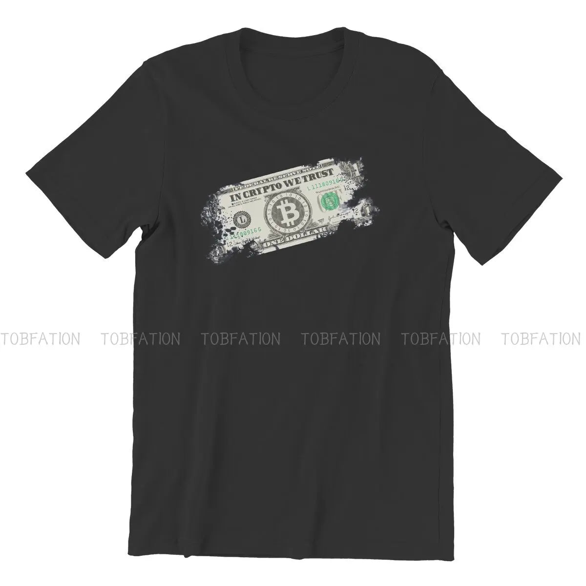 In Crypto We Trust Hip Hop Tshirt Bitcoin Cryptocurrency Miners Meme Casual Polyester T Shirt Summer T-Shirt for Men Women