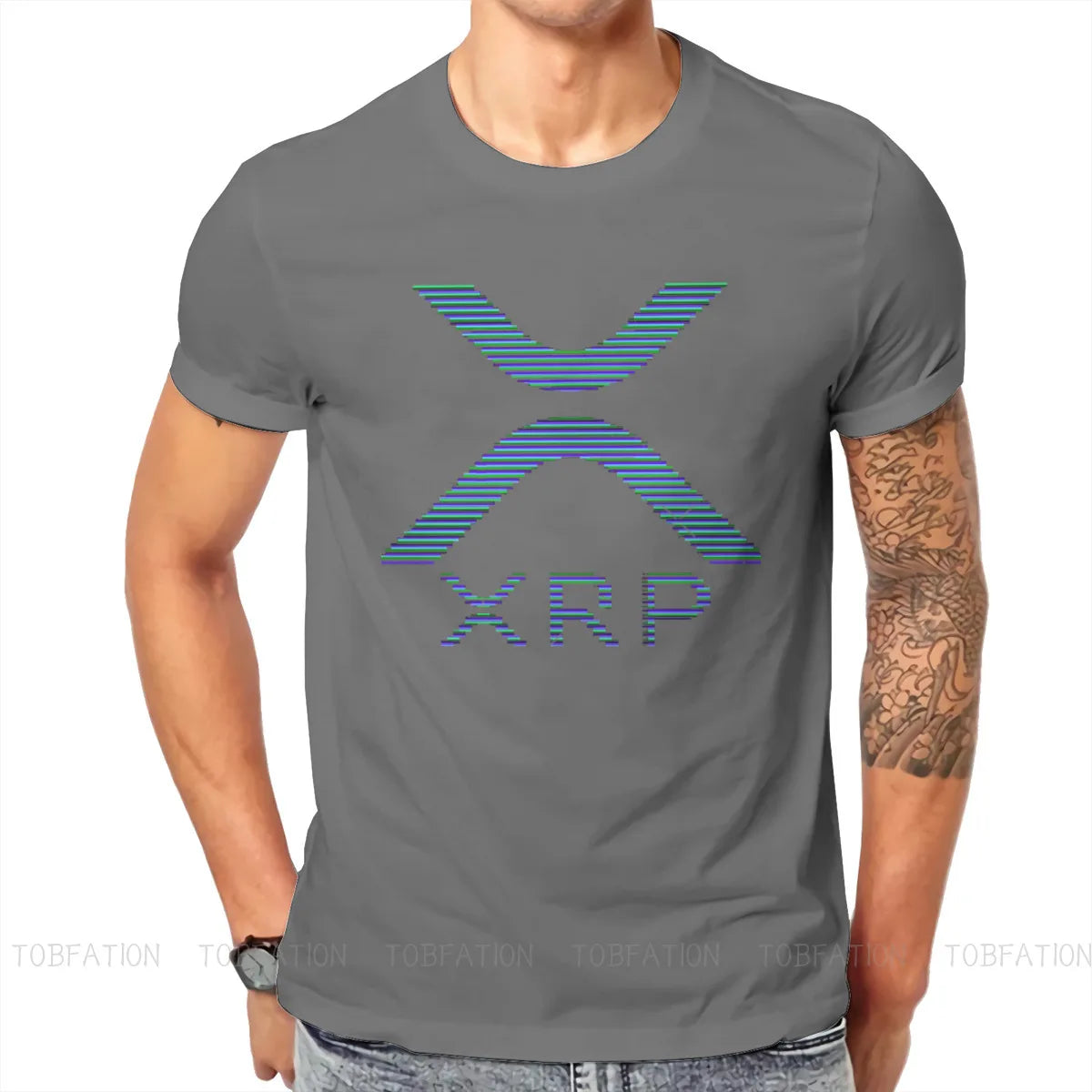 XRP Ripple Crypto Cryptocurrency Crypto Miner T Shirt Vintage Alternative Big Size Crewneck Tshirt Big Sales Harajuku Men Tops