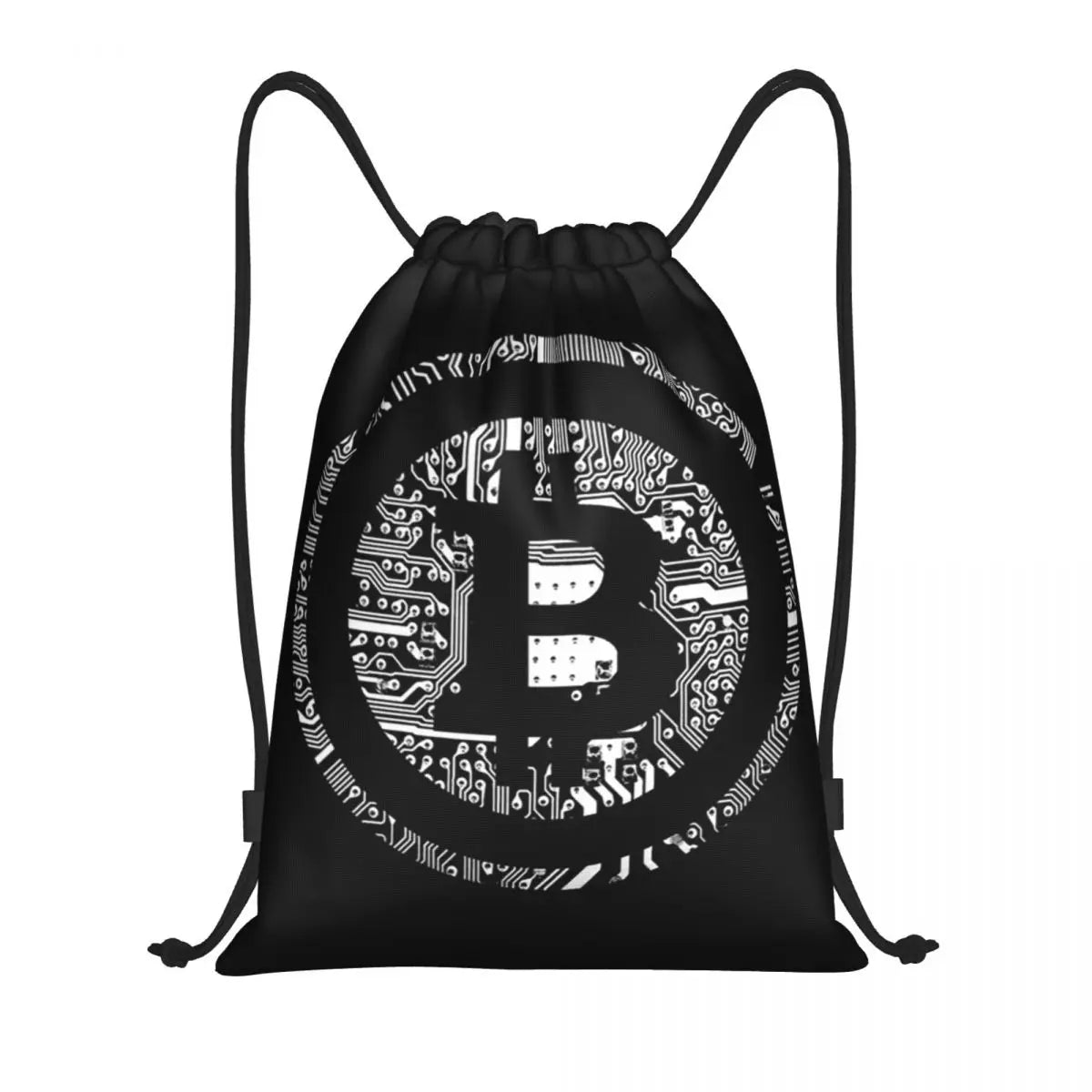Custom Crypto Coins Altcoin Blockchain Logo Drawstring Bag Women Men Lightweight Bitcoin Ethereum Sports Gym Storage Backpack