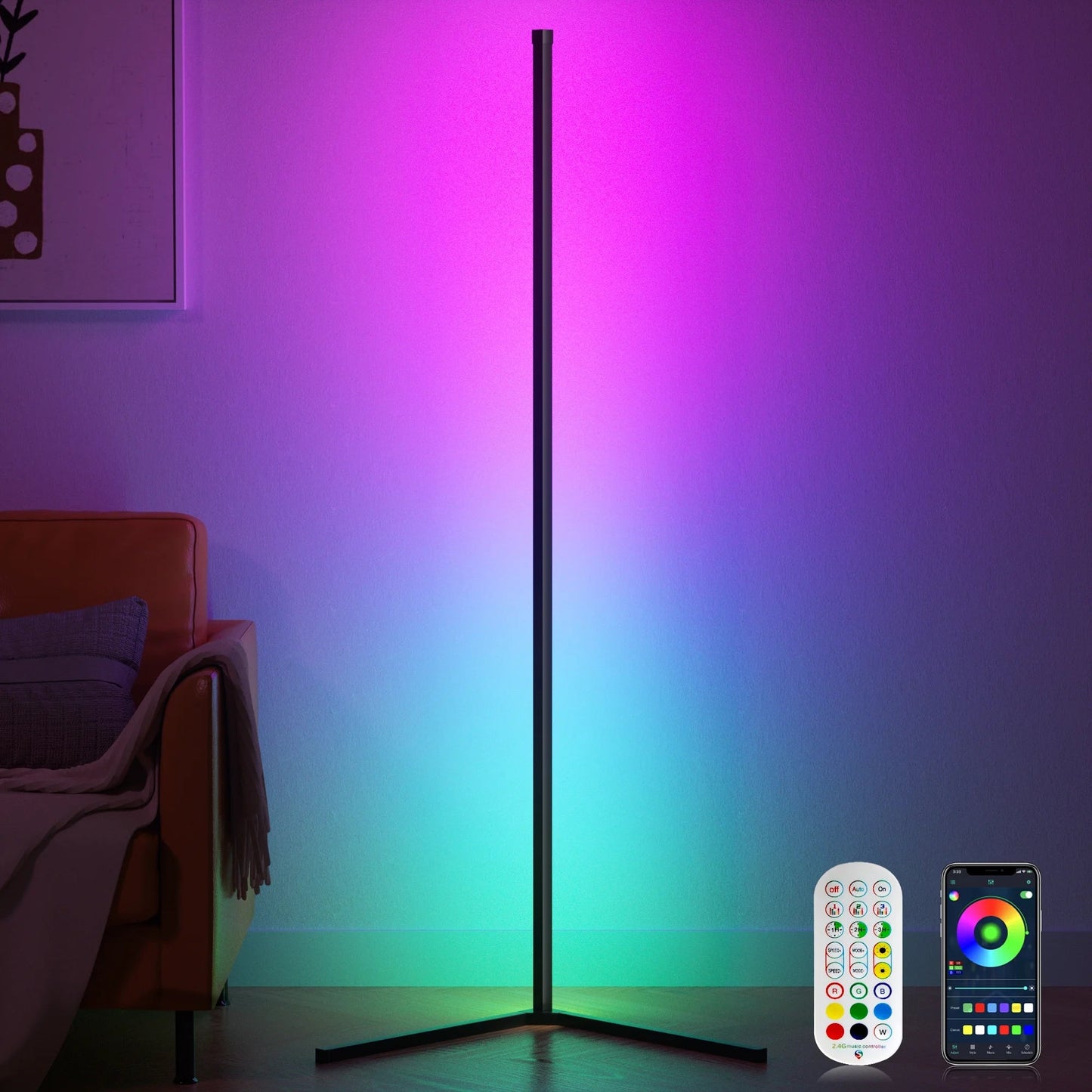 RGB Floor Lamp with App&Remote