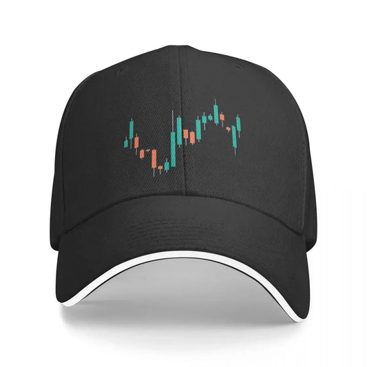 Bitcoin Cryptocurrency Art Stock Market Candlesticks Classic Dad Hats Pure Color Women'S Hat Windproof Baseball Caps Peaked Cap