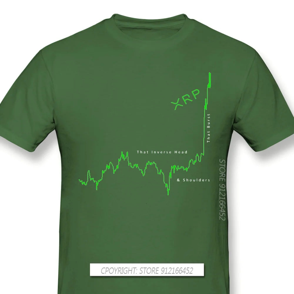 Men XRP Ripple Black T-Shirt Inverse H&S Edition