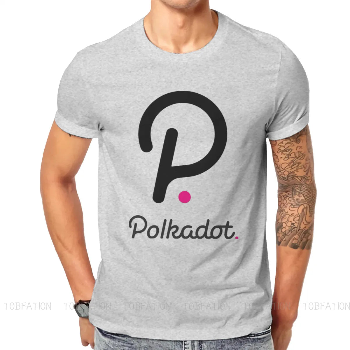 Polkadot Crypto Style T-Shirt Blockchain Coin Top Quality