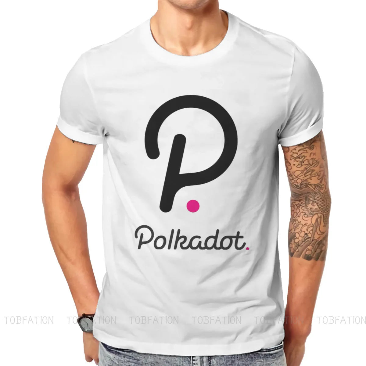 Polkadot Crypto Style T-Shirt Blockchain Coin Top Quality