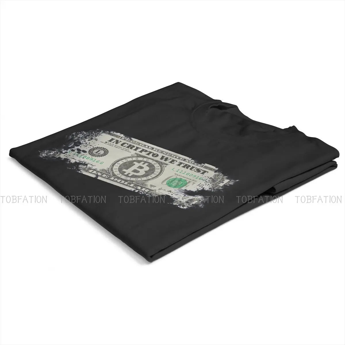 In Crypto We Trust Hip Hop Tshirt Bitcoin Cryptocurrency Miners Meme Casual Polyester T Shirt Summer T-Shirt for Men Women