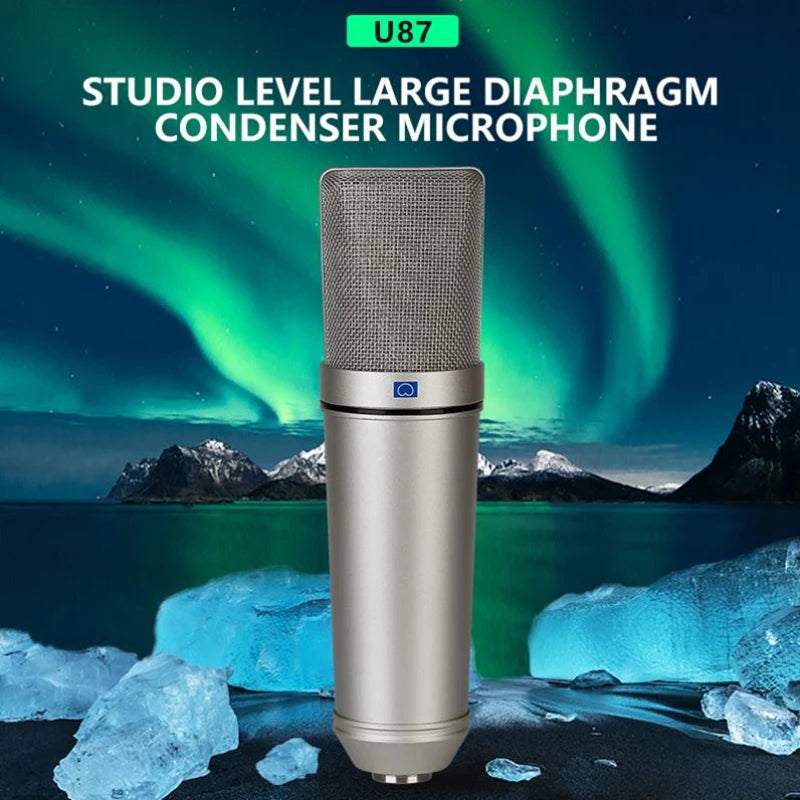 Metal Condenser Microphone Laptop/Computer Professional Microphone Recording Studio Voice Game Broadcaster Streaming Media TLM 1