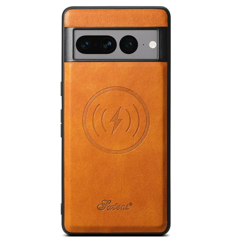 Magnetic Leather Case with Wallet for Google Pixel Series