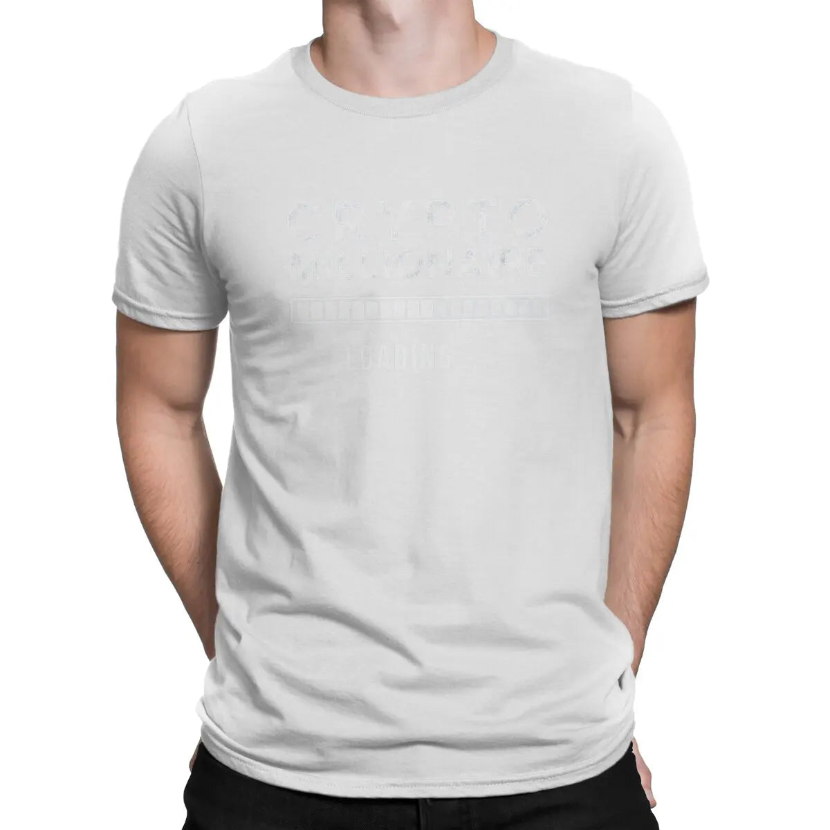 Blockchain Bitcoin Crypto Millionaire Loading T Shirt Punk Men Tees Summer Clothing Polyester O-Neck Tshirt
