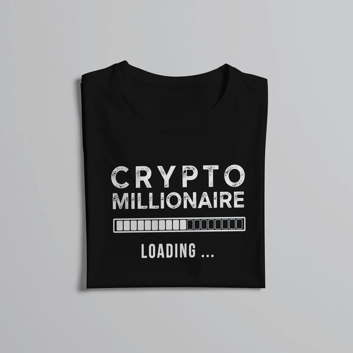 Blockchain Bitcoin Crypto Millionaire Loading T Shirt Punk Men Tees Summer Clothing Polyester O-Neck Tshirt