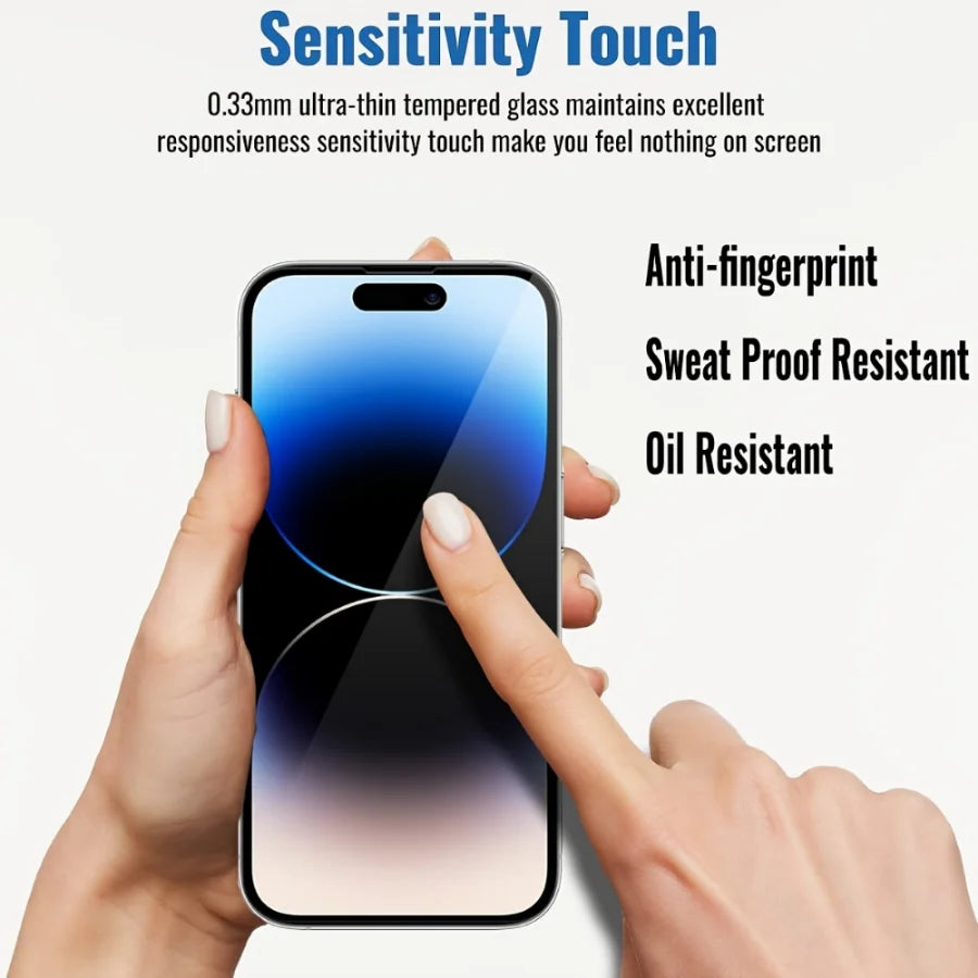 3Pieces Privacy Screen Protectors for 14 13 12 11 Pro Max Privacy Film Tempered Glass for 12 13 Mini