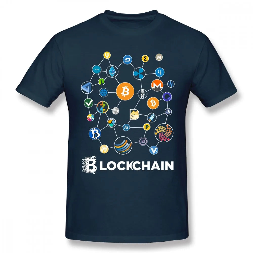 Blockchain Bitcoin Litecoin Ripple Ethereum Cryptocurrency T Shirt