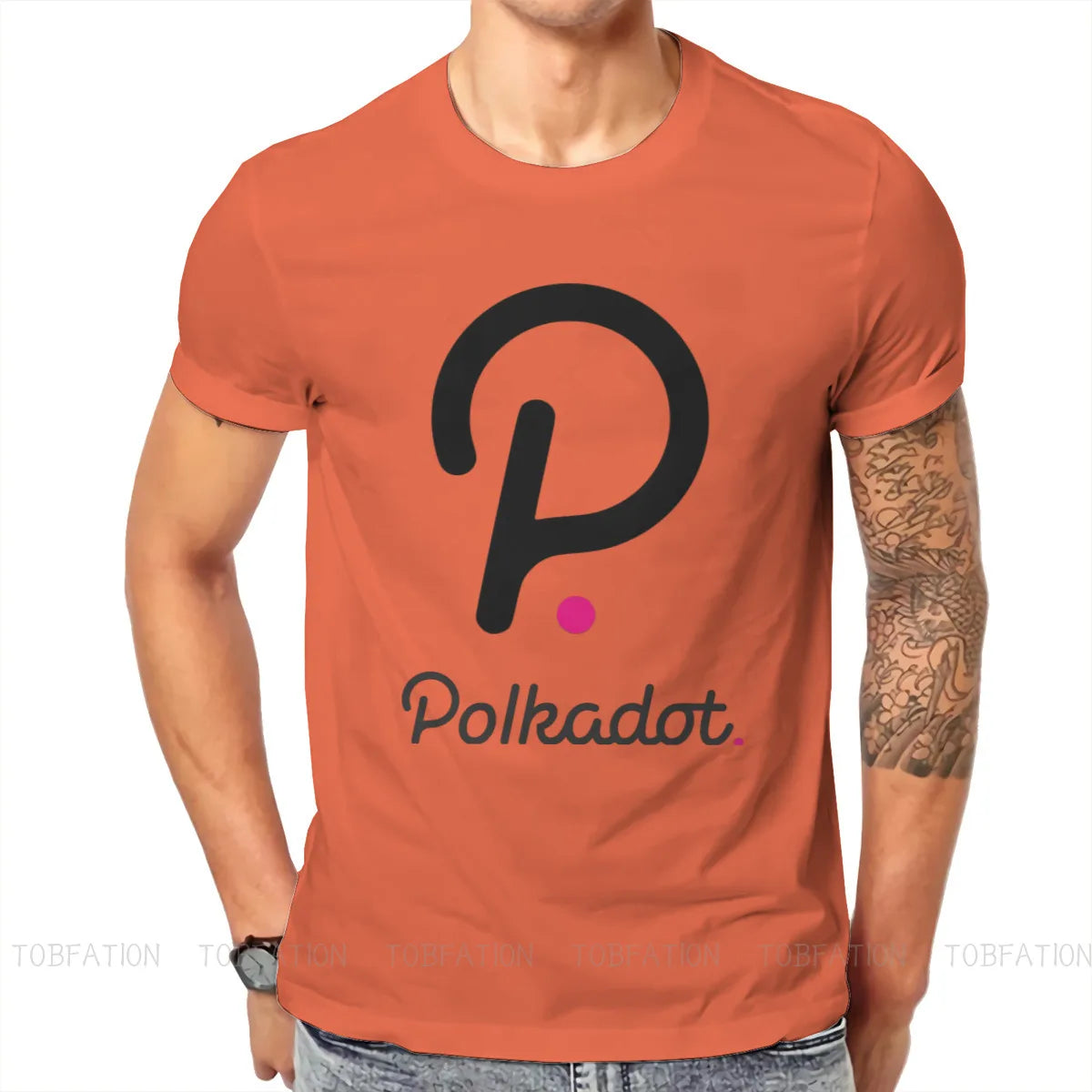 Polkadot Crypto Style T-Shirt Blockchain Coin Top Quality