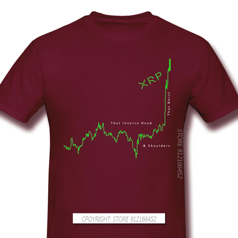 Men XRP Ripple Black T-Shirt Inverse H&S Edition