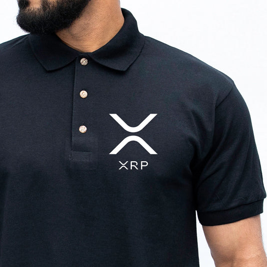 XRP Ripple Logo Polo Shirt Gift for Trader - Investor | Moon Bull Market | Trading XRP Army Holder | Hodl Shirt for Investors - Day Traders