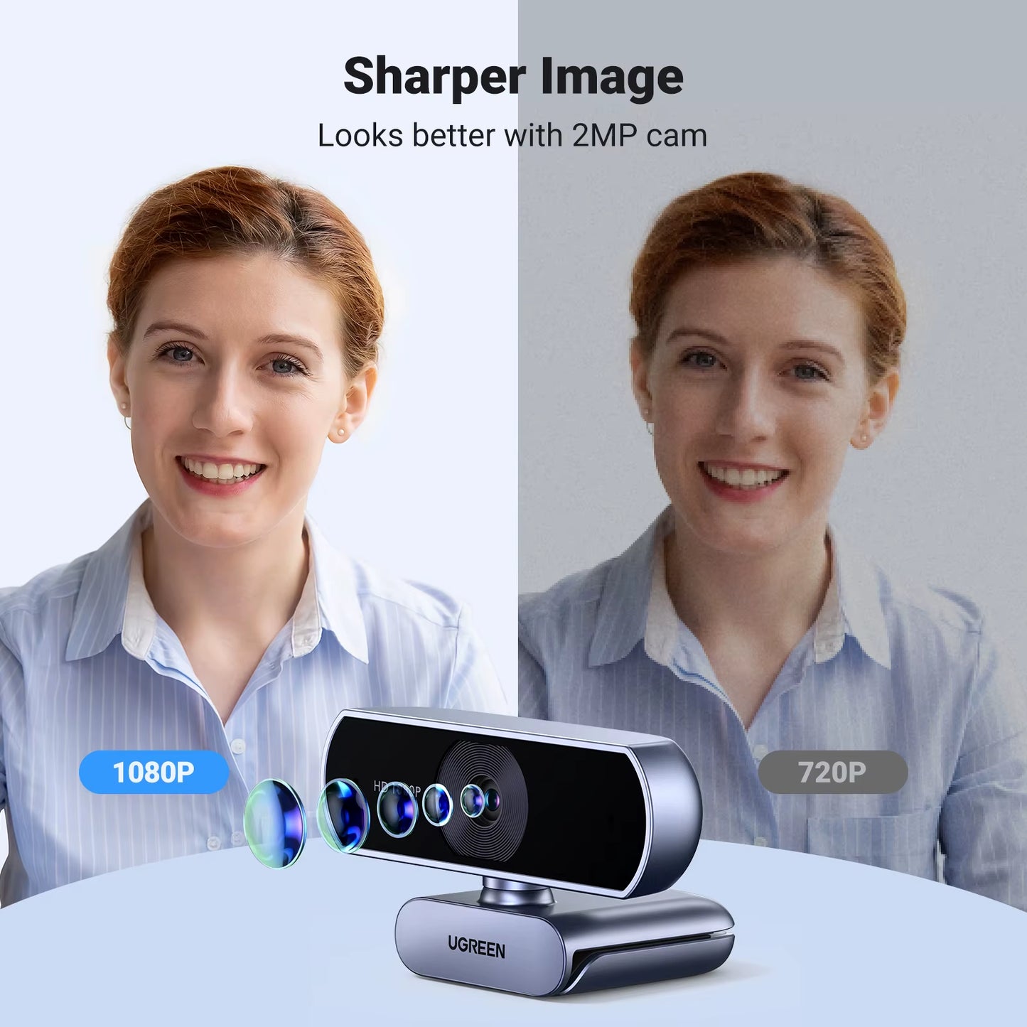 USB Webcam 1080P HD Mini Webcam for Laptop Computer Web Camera Dual Microphones for Youtube Zoom Video Calling 2K Web Cam