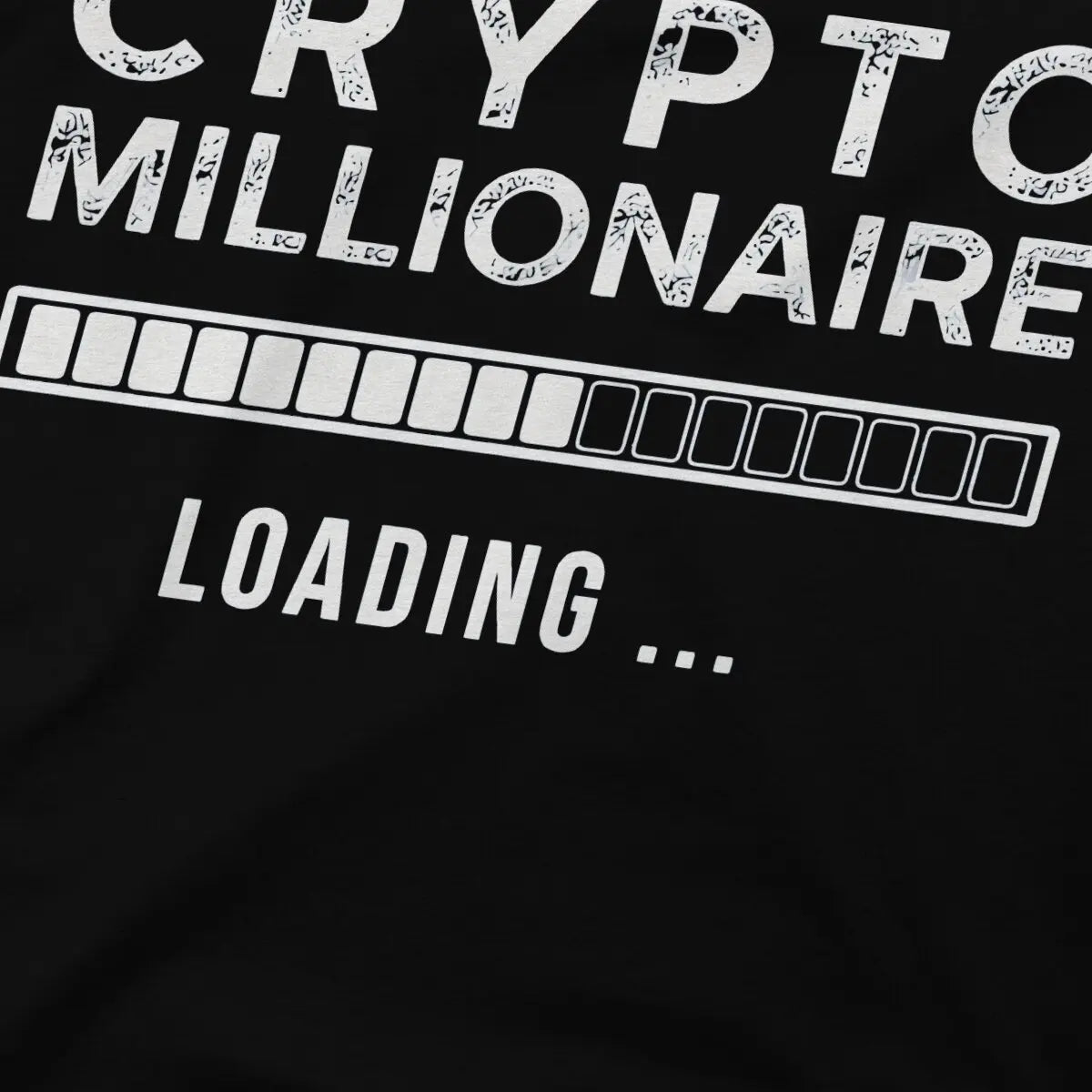 Blockchain Bitcoin Crypto Millionaire Loading T Shirt Punk Men Tees Summer Clothing Polyester O-Neck Tshirt