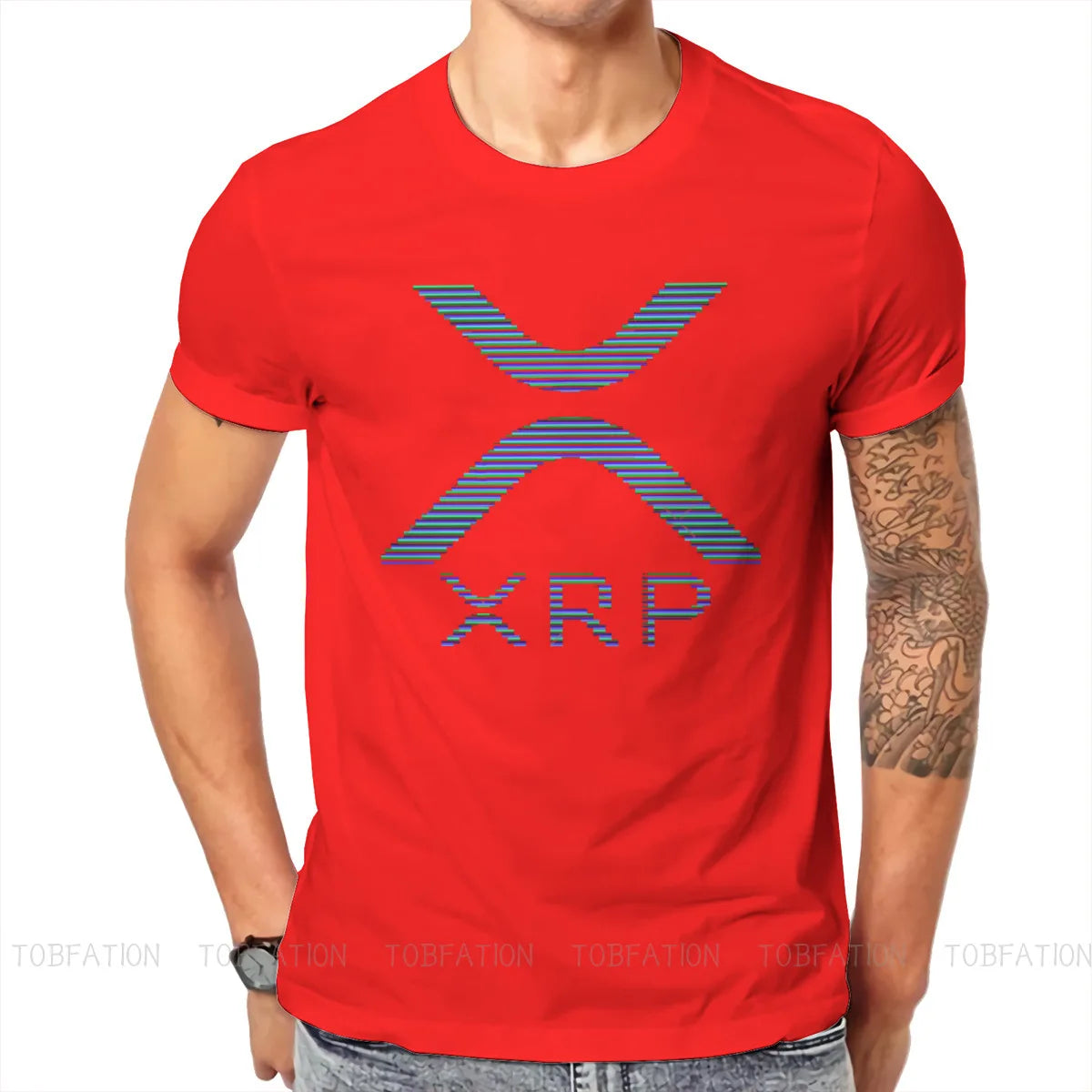 XRP Ripple Crypto Cryptocurrency Crypto Miner T Shirt Vintage Alternative Big Size Crewneck Tshirt Big Sales Harajuku Men Tops