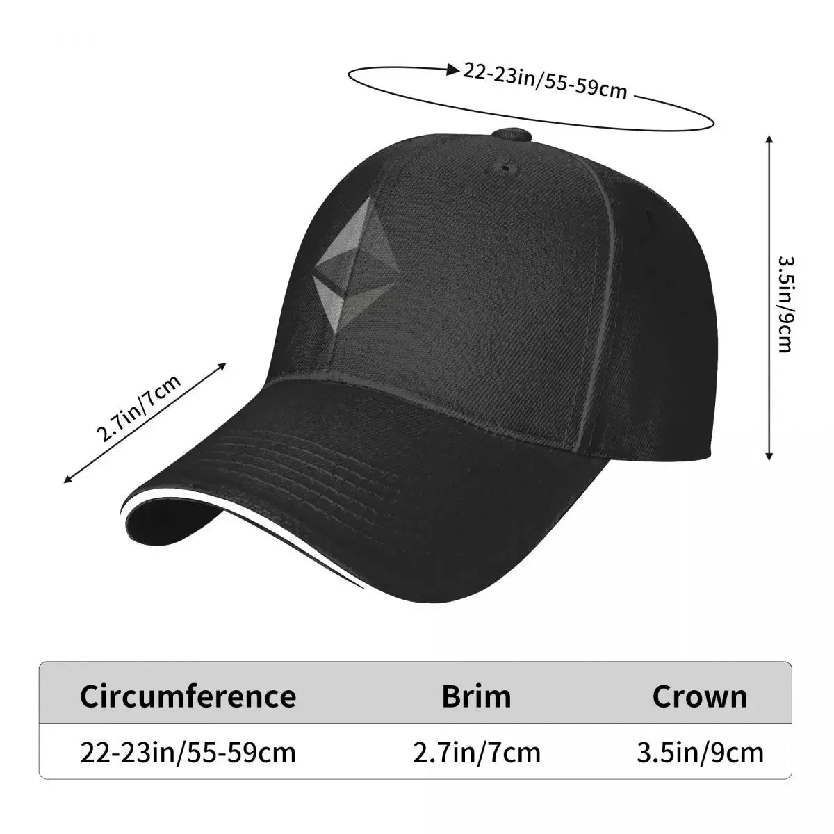 Baseball Cap Ethereum Blockchain Decentralized Cryptocurrency