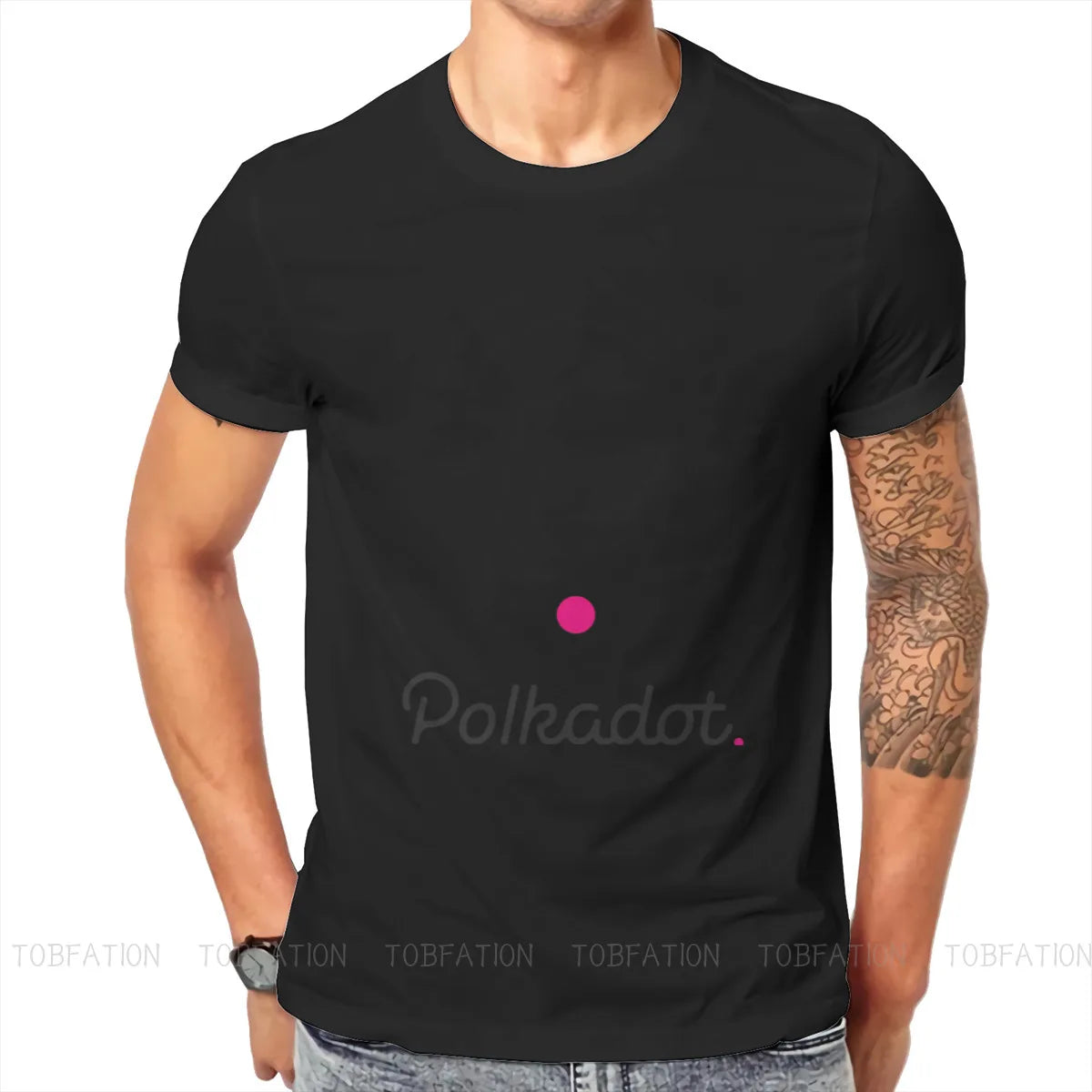 Polkadot Crypto Style T-Shirt Blockchain Coin Top Quality