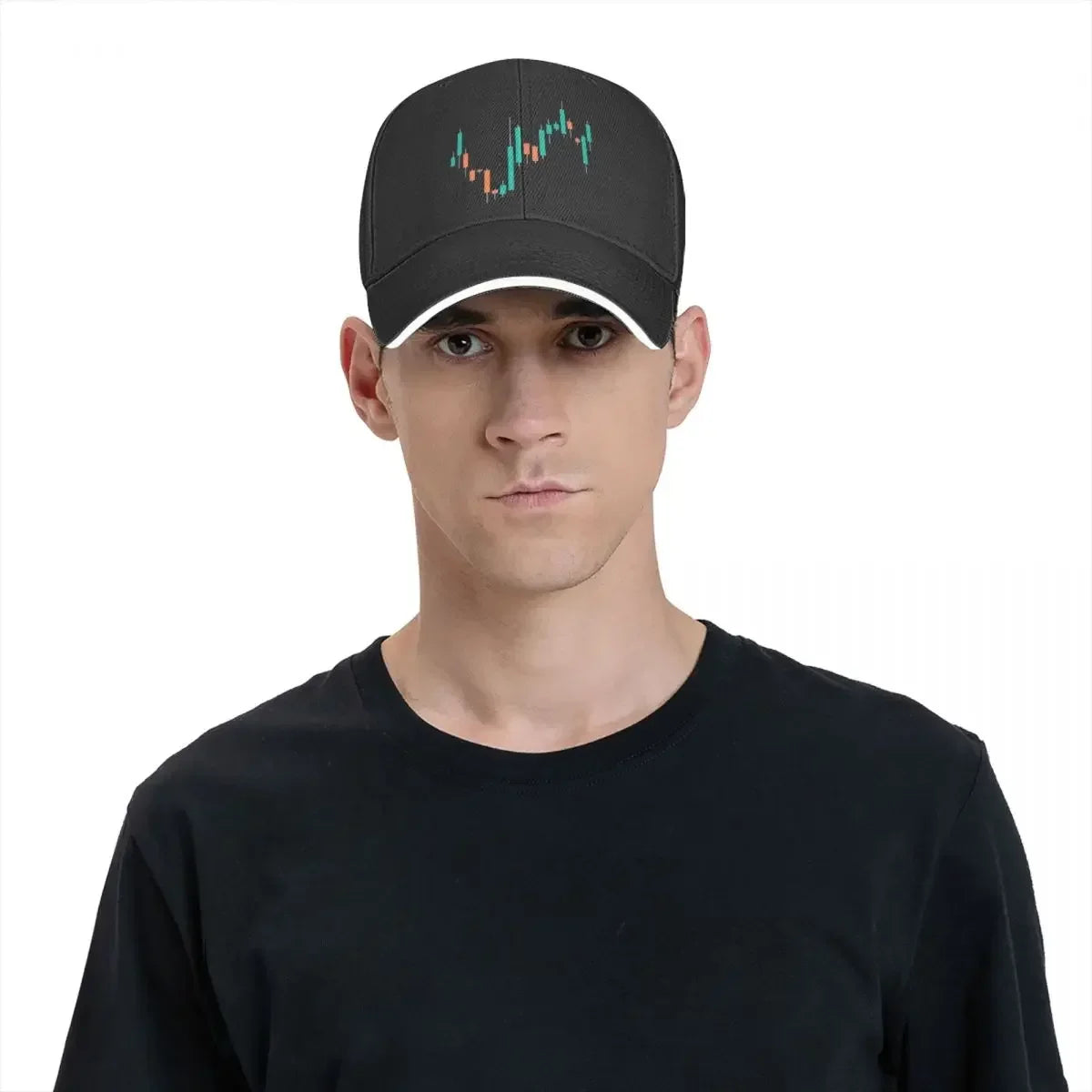 Bitcoin Cryptocurrency Art Stock Market Candlesticks Classic Dad Hats Pure Color Women'S Hat Windproof Baseball Caps Peaked Cap