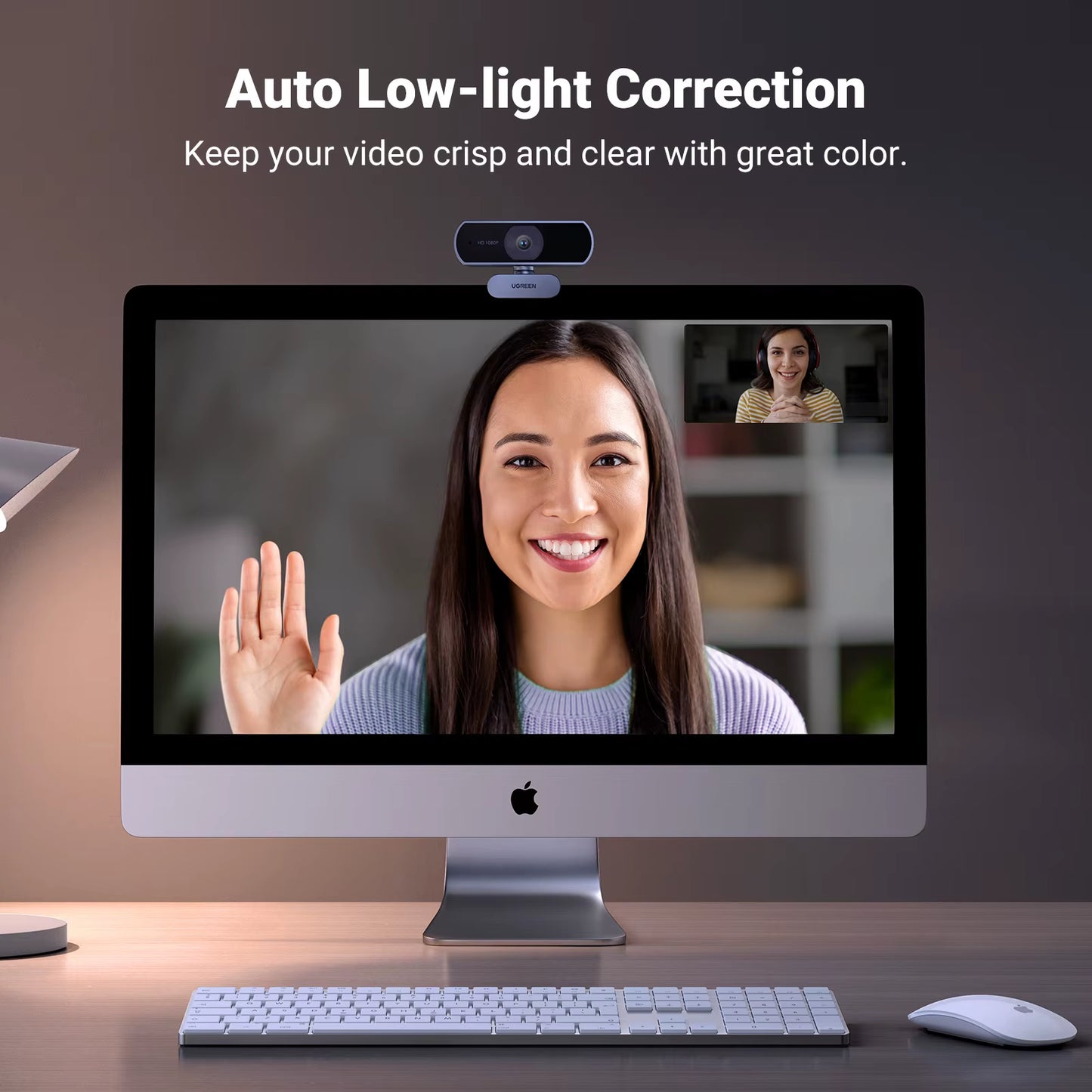 USB Webcam 1080P HD Mini Webcam for Laptop Computer Web Camera Dual Microphones for Youtube Zoom Video Calling 2K Web Cam