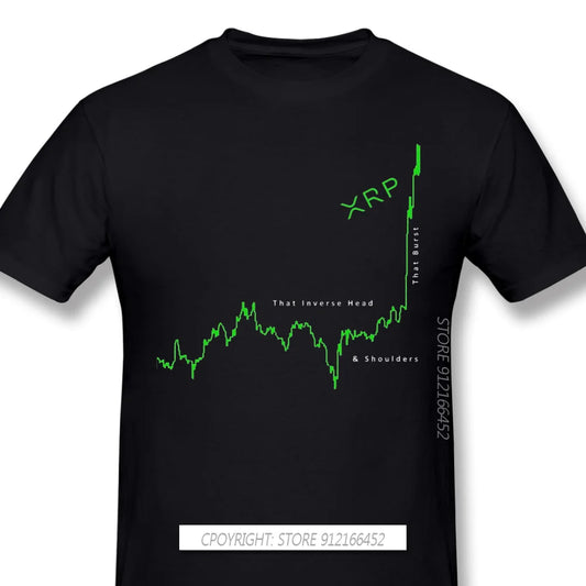 Men XRP Ripple Black T-Shirt Inverse H&S Edition