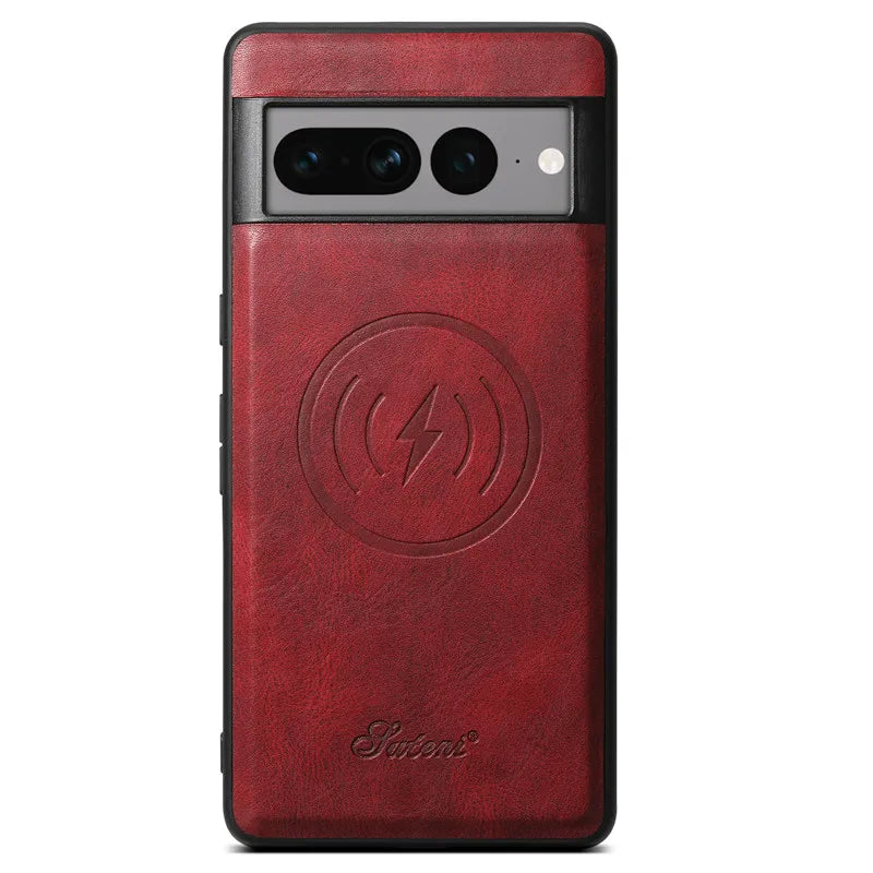 Magnetic Leather Case with Wallet for Google Pixel Series