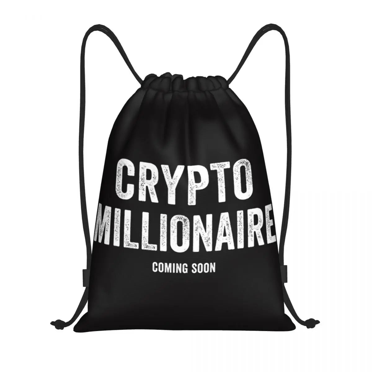 Custom Crypto Coins Altcoin Blockchain Logo Drawstring Bag Women Men Lightweight Bitcoin Ethereum Sports Gym Storage Backpack