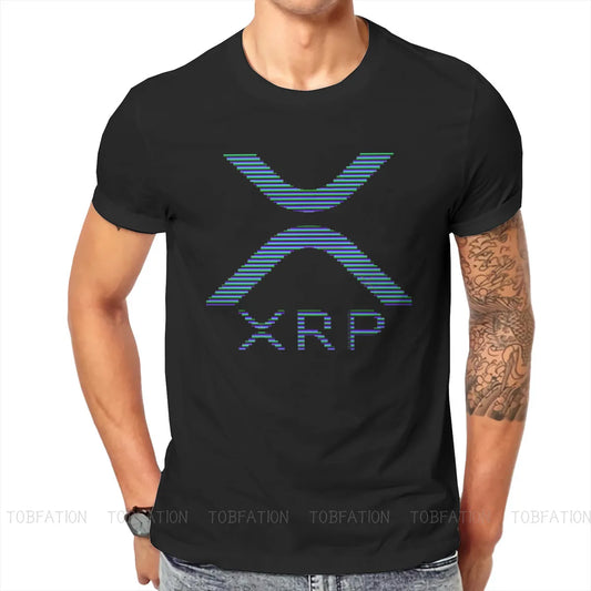 XRP Ripple Crypto Cryptocurrency Crypto Miner T Shirt Vintage Alternative Big Size Crewneck Tshirt Big Sales Harajuku Men Tops
