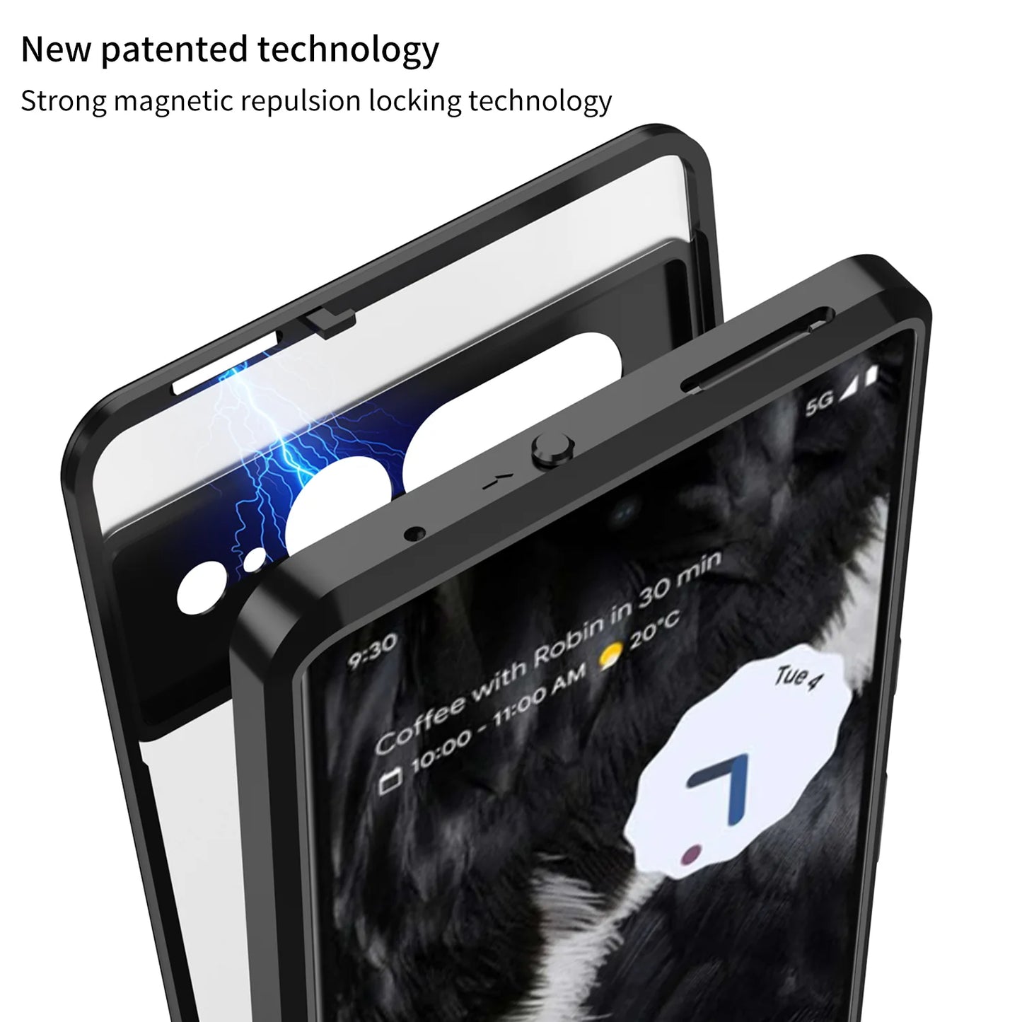 Magnetic Aluminum Case with Camera Protection for Google Pixel Series