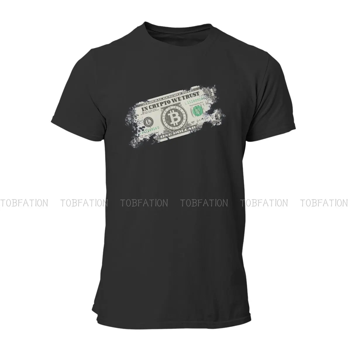 In Crypto We Trust Hip Hop Tshirt Bitcoin Cryptocurrency Miners Meme Casual Polyester T Shirt Summer T-Shirt for Men Women