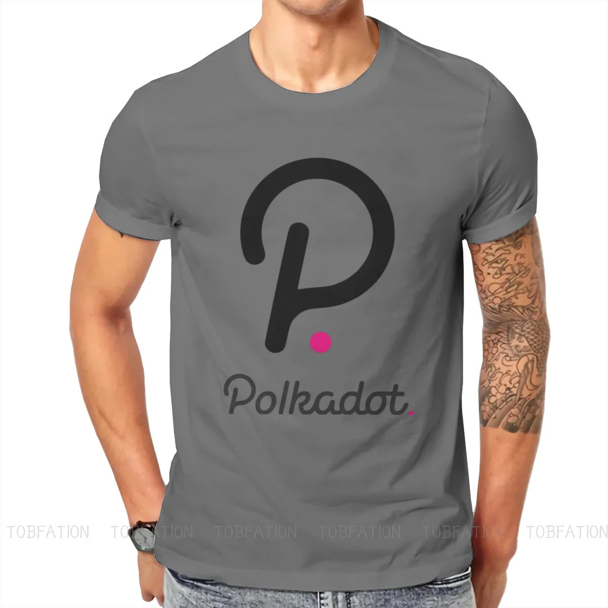 Polkadot Crypto Style T-Shirt Blockchain Coin Top Quality