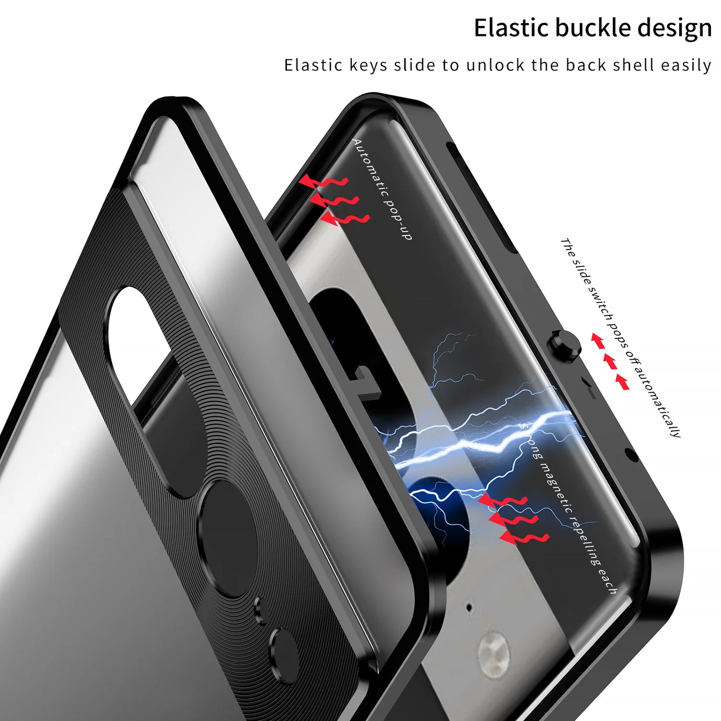 Magnetic Aluminum Case with Camera Protection for Google Pixel Series