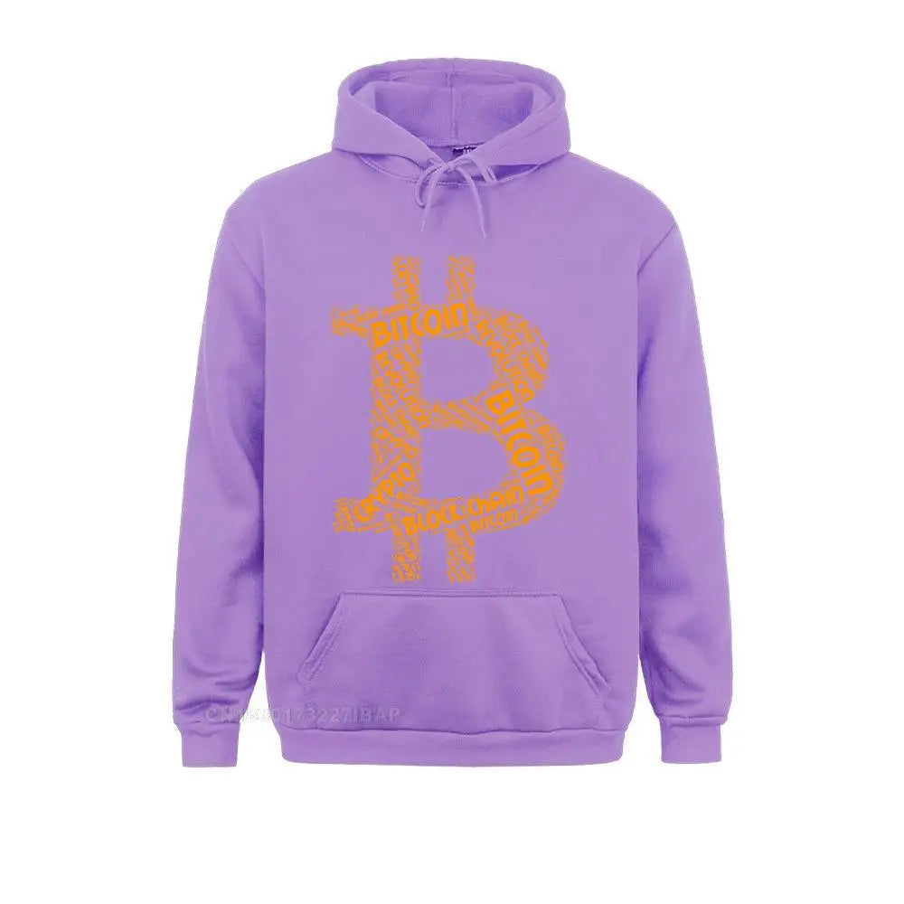 Bitcoin Revolution Block Chain Crypto Word Harajuku Hoodies Cryptocurrency Crew Neck Hoodie Jacket Cotton Men