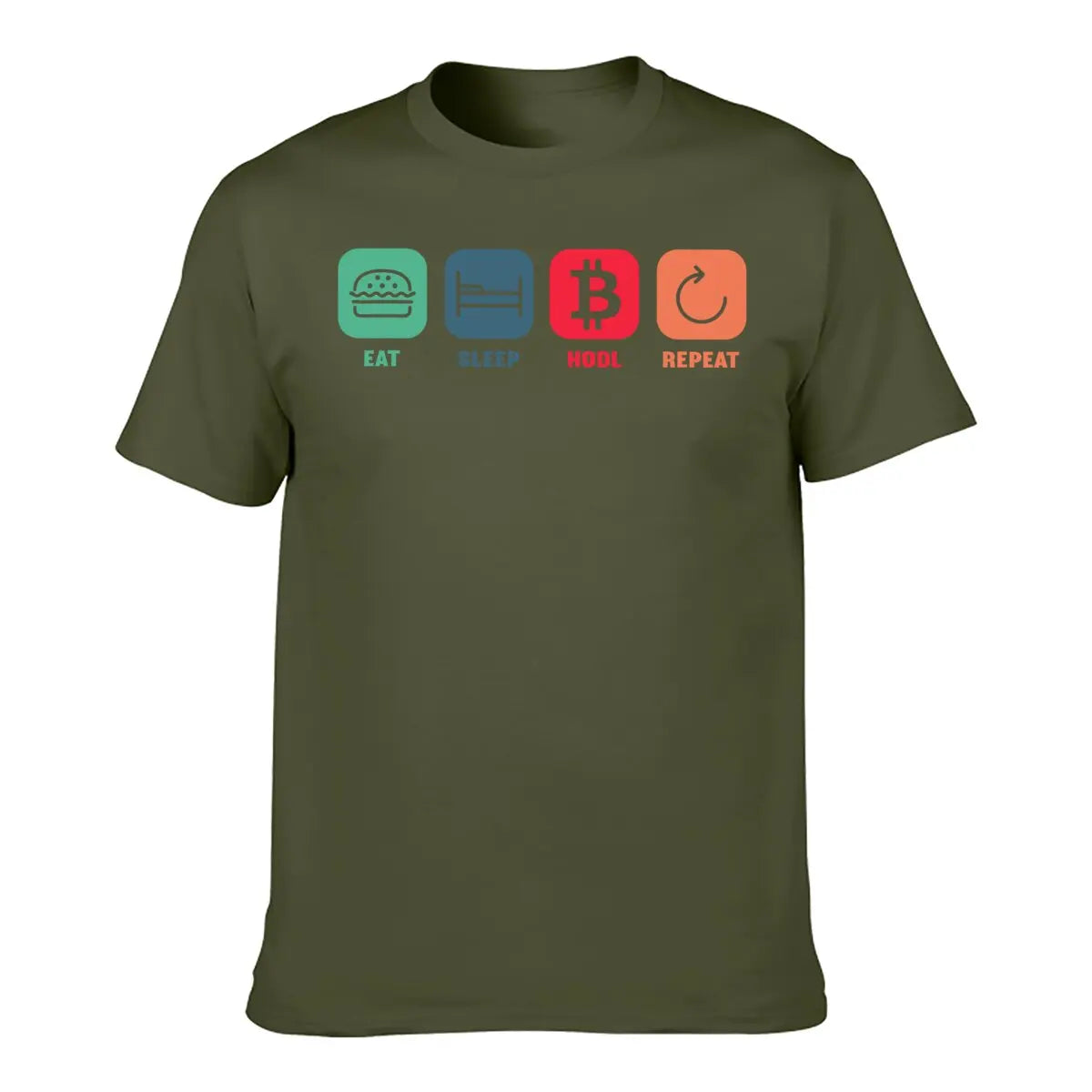 Eat Sleep Hodl Repeat Bitcoin Cryptocurrency Trading Crypto T-Shirt