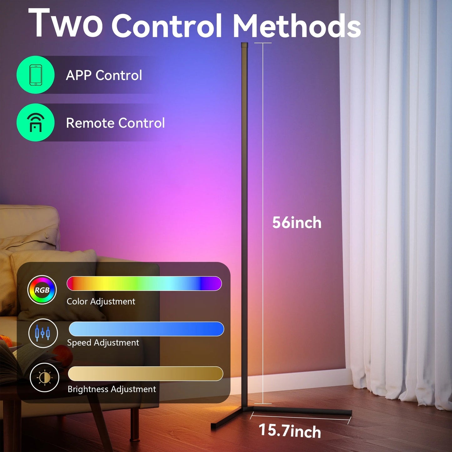 RGB Floor Lamp with App&Remote