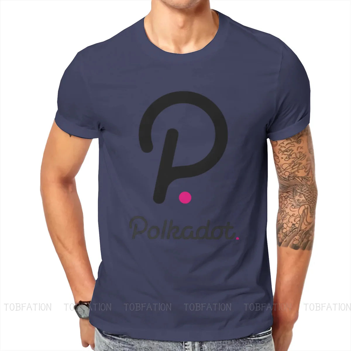 Polkadot Crypto Style T-Shirt Blockchain Coin Top Quality