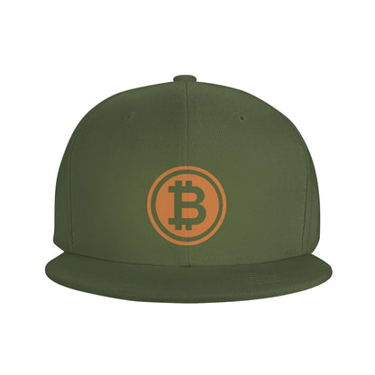 Hiphop Flat Baseball Cap Men Bitcoin Logo Fashion Caps Hats for Logo Asquette Homme Dad Hat for Men Trucker Cap
