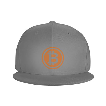 Hiphop Flat Baseball Cap Men Bitcoin Logo Fashion Caps Hats for Logo Asquette Homme Dad Hat for Men Trucker Cap