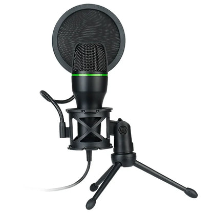 3.5Mm USB/RGB Condenser Wired Microphone for PC Laptop Gaming Podcast Studio Professional Anti-Blowout Desktop Microphone