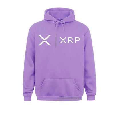 Side by Side Ripple Coin XRP Sweatshirt Unique Design Hoodie Organic Costume Faddish Homme High Street Pullovers Shirt