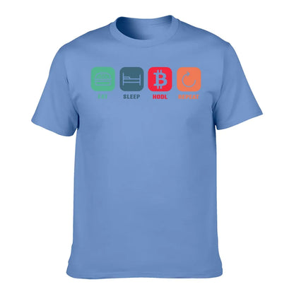 Eat Sleep Hodl Repeat Bitcoin Cryptocurrency Trading Crypto T-Shirt