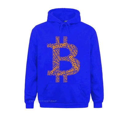 Bitcoin Revolution Block Chain Crypto Word Harajuku Hoodies Cryptocurrency Crew Neck Hoodie Jacket Cotton Men