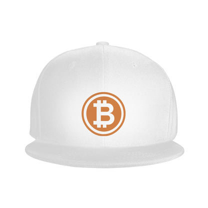 Hiphop Flat Baseball Cap Men Bitcoin Logo Fashion Caps Hats for Logo Asquette Homme Dad Hat for Men Trucker Cap