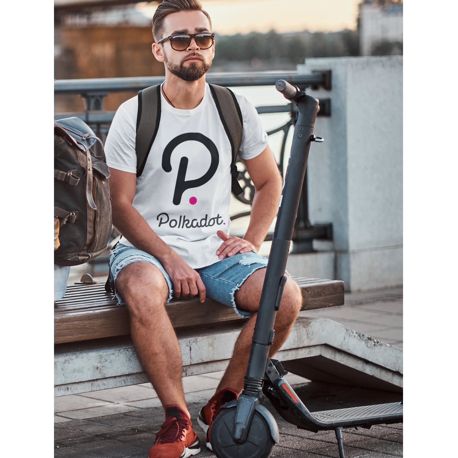 Polkadot Crypto Style T-Shirt Blockchain Coin Top Quality